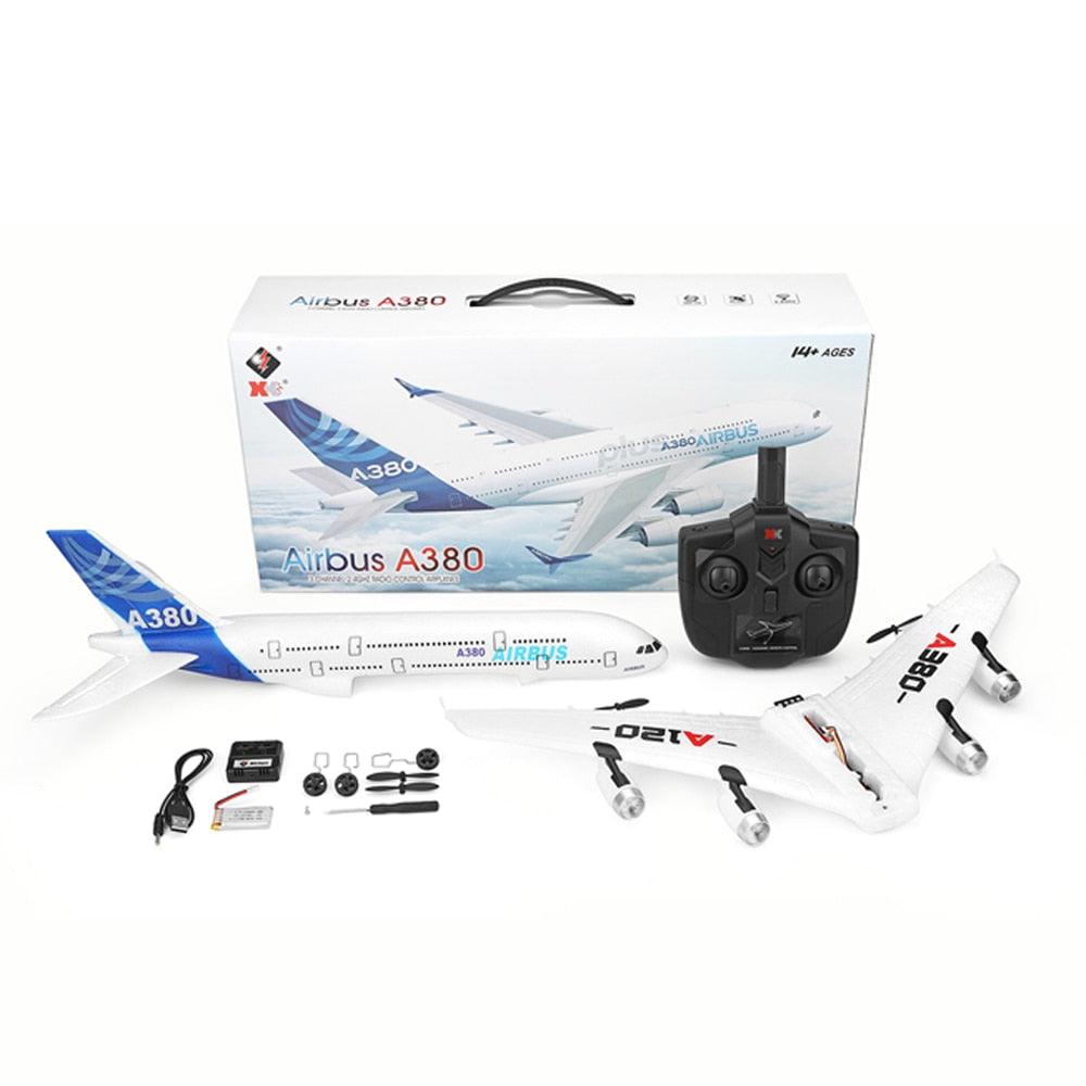 XK A120 RC Plane - 3CH 2.4G EPP Remote Control Machine Airplane Fixed-wing RTF A380 RC Aircraft Model Outdoor Toy for Kids 1 XK A120 RC Plane - 3CH 2.4G EPP Remote Control Machine Airplane Fixed-wing RTF A380 RC Aircraft Model Outdoor Toy for Kids