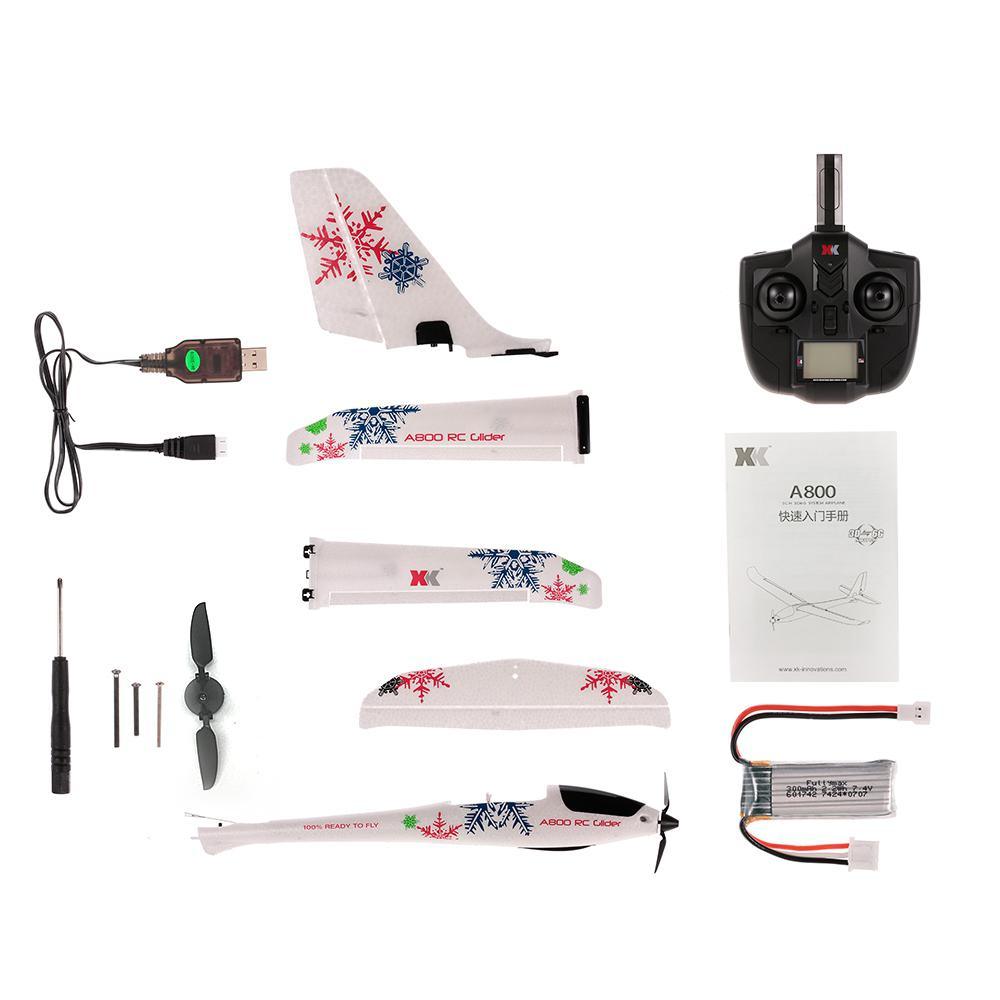 Wltoys XK A800 4CH 3D/6G System RC Airplane Remote Control Assembly Gliders with 2.4G Transmitter Compatible Futaba RTF Glider 9 Wltoys XK A800 4CH 3D/6G System RC Airplane Remote Control Assembly Gliders with 2.4G Transmitter Compatible Futaba RTF Glider - Image 9