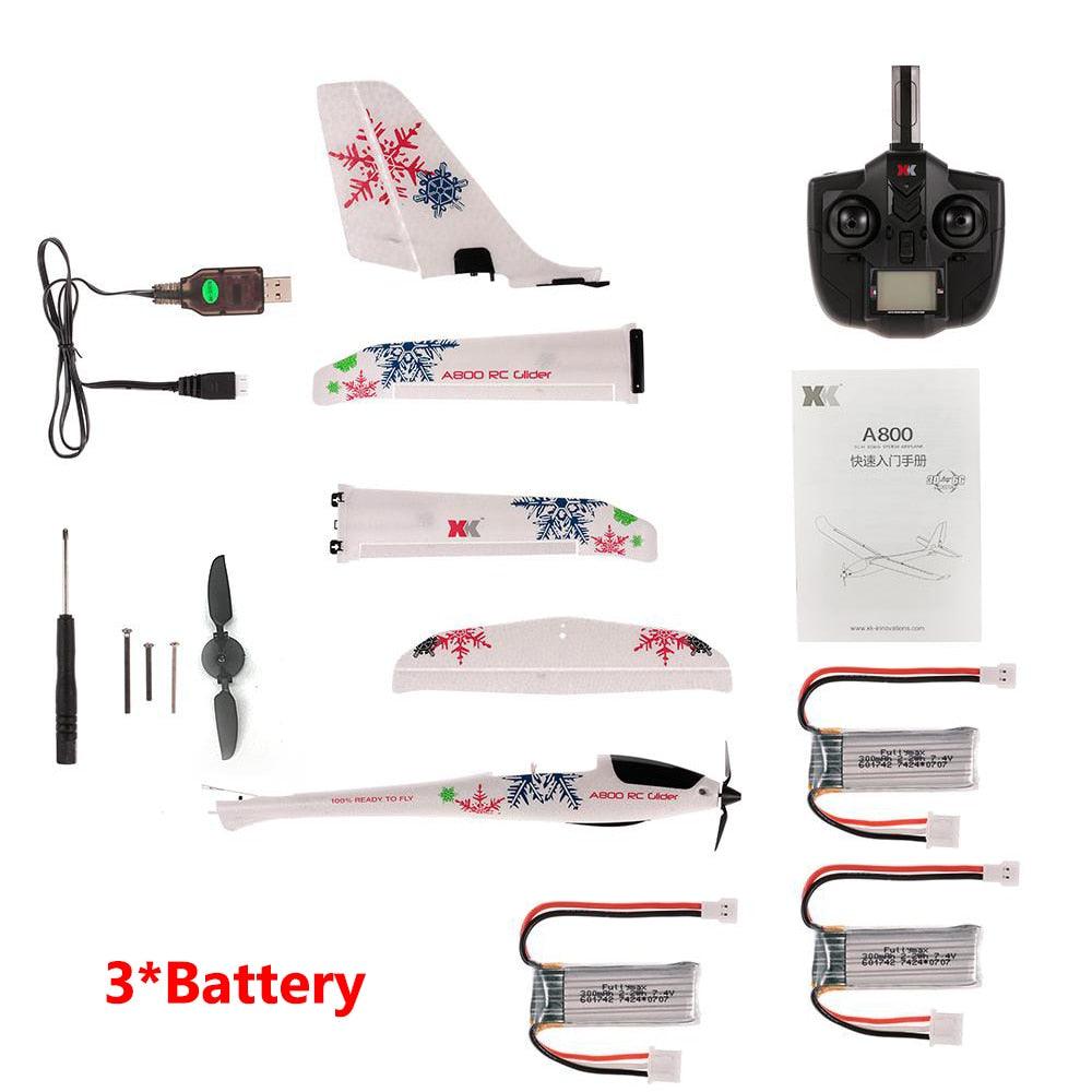 Wltoys XK A800 4CH 3D/6G System RC Airplane Remote Control Assembly Gliders with 2.4G Transmitter Compatible Futaba RTF Glider 5 Wltoys XK A800 4CH 3D/6G System RC Airplane Remote Control Assembly Gliders with 2.4G Transmitter Compatible Futaba RTF Glider - Image 5