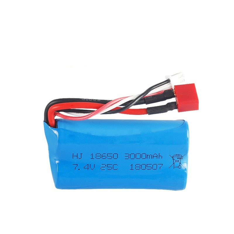 7.4V 3000mAh 18650 Lipo Battery for Wltoys - 10428 /12428/12423 RC Car Parts 2s 7.4v battery For Wltoys 144001 A959-B A969-B Q46 13 7.4V 3000mAh 18650 Lipo Battery for Wltoys - 10428 /12428/12423 RC Car Parts 2s 7.4v battery For Wltoys 144001 A959-B A969-B Q46 - Image 13