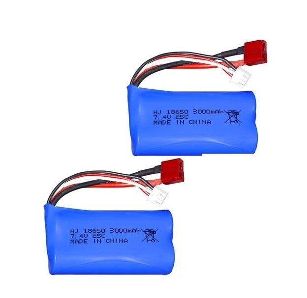 7.4V 3000mAh 18650 Lipo Battery for Wltoys - 10428 /12428/12423 RC Car Parts 2s 7.4v battery For Wltoys 144001 A959-B A969-B Q46 6 7.4V 3000mAh 18650 Lipo Battery for Wltoys - 10428 /12428/12423 RC Car Parts 2s 7.4v battery For Wltoys 144001 A959-B A969-B Q46 - Image 6