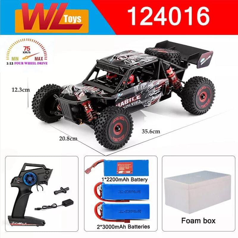 Wltoys 124017 124007 1/12 2.4G Racing RC Cars 4WD Brushless Motor 75Km/H High Speed Remote Control Off-road Drift Toys For Aduit 14 Wltoys 124017 124007 1/12 2.4G Racing RC Cars 4WD Brushless Motor 75Km/H High Speed Remote Control Off-road Drift Toys For Aduit — изображение 14