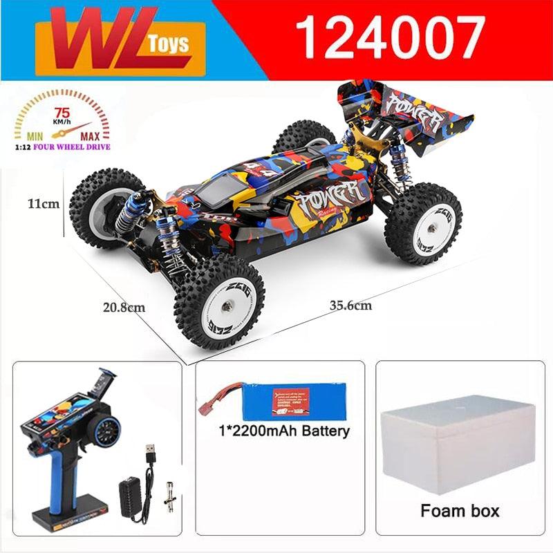 Wltoys 124017 124007 1/12 2.4G Racing RC Cars 4WD Brushless Motor 75Km/H High Speed Remote Control Off-road Drift Toys For Aduit 11 Wltoys 124017 124007 1/12 2.4G Racing RC Cars 4WD Brushless Motor 75Km/H High Speed Remote Control Off-road Drift Toys For Aduit — изображение 11
