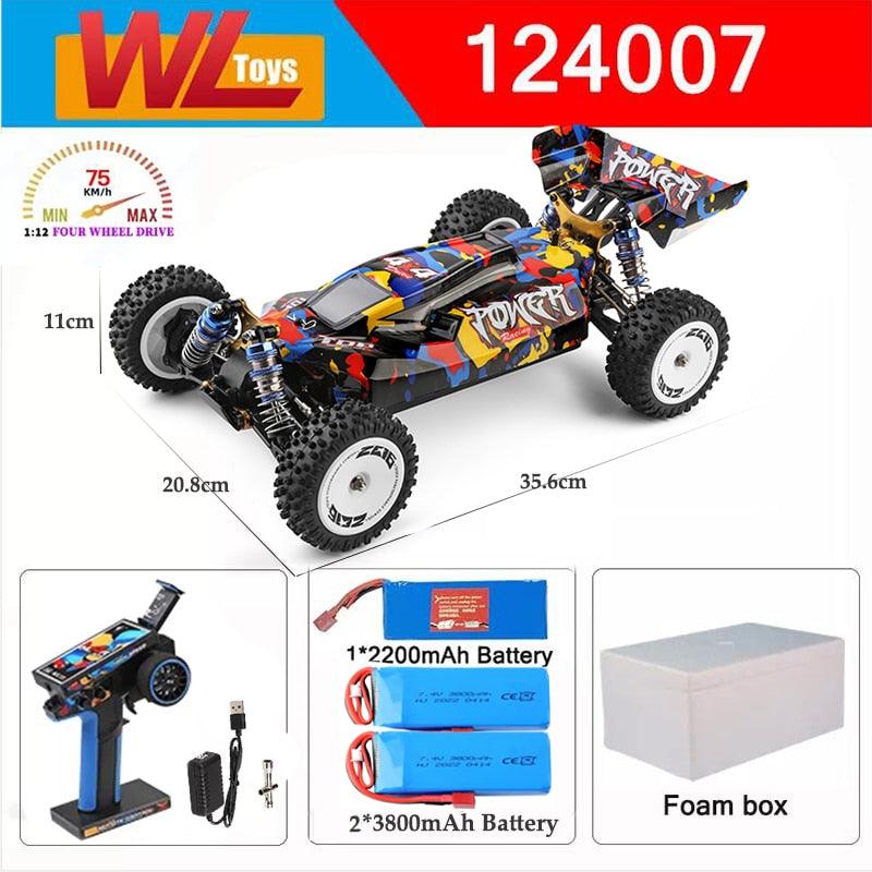 Wltoys 124017 124007 1/12 2.4G Racing RC Cars 4WD Brushless Motor 75Km/H High Speed Remote Control Off-road Drift Toys For Aduit 7 Wltoys 124017 124007 1/12 2.4G Racing RC Cars 4WD Brushless Motor 75Km/H High Speed Remote Control Off-road Drift Toys For Aduit — изображение 7