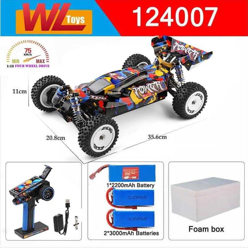 Wltoys 124017 124007 1/12 2.4G Racing RC Cars 4WD Brushless Motor 75Km/H High Speed Remote Control Off-road Drift Toys For Aduit 5 Wltoys 124017 124007 1/12 2.4G Racing RC Cars 4WD Brushless Motor 75Km/H High Speed Remote Control Off-road Drift Toys For Aduit — изображение 5