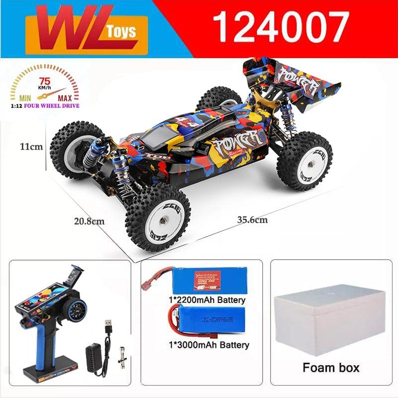 Wltoys 124017 124007 1/12 2.4G Racing RC Cars 4WD Brushless Motor 75Km/H High Speed Remote Control Off-road Drift Toys For Aduit 4 Wltoys 124017 124007 1/12 2.4G Racing RC Cars 4WD Brushless Motor 75Km/H High Speed Remote Control Off-road Drift Toys For Aduit — изображение 4