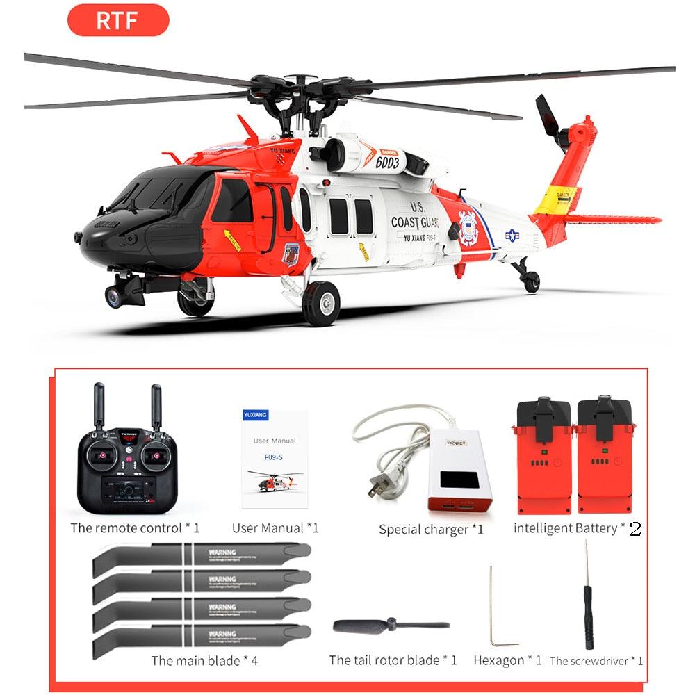 YXZNRC F09-S Flybarless RC Helicopter - 2.4G 6CH Gyro GPS Optical Flow Positioning 5.8G FPV Camera Dual Brushless Motor 1:47 8 YXZNRC F09-S Flybarless RC Helicopter - 2.4G 6CH Gyro GPS Optical Flow Positioning 5.8G FPV Camera Dual Brushless Motor 1:47 - Image 8