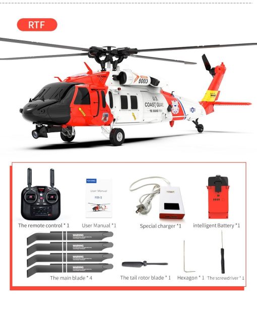 YXZNRC F09-S Flybarless RC Helicopter - 2.4G 6CH Gyro GPS Optical Flow Positioning 5.8G FPV Camera Dual Brushless Motor 1:47 7 YXZNRC F09-S Flybarless RC Helicopter - 2.4G 6CH Gyro GPS Optical Flow Positioning 5.8G FPV Camera Dual Brushless Motor 1:47 - Image 7