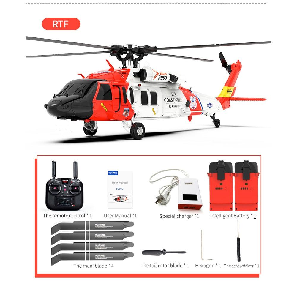 YXZNRC F09-S Flybarless RC Helicopter - 2.4G 6CH Gyro GPS Optical Flow Positioning 5.8G FPV Camera Dual Brushless Motor 1:47 6 YXZNRC F09-S Flybarless RC Helicopter - 2.4G 6CH Gyro GPS Optical Flow Positioning 5.8G FPV Camera Dual Brushless Motor 1:47 - Image 6