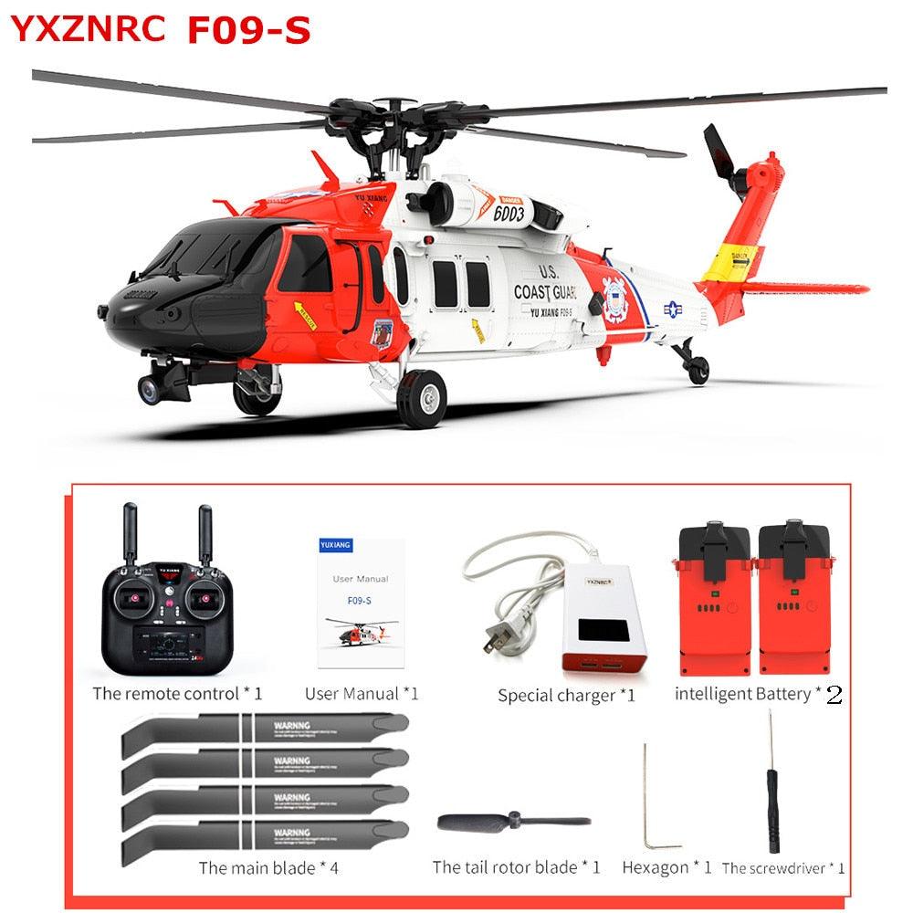 YXZNRC F09-S Flybarless RC Helicopter - 2.4G 6CH Gyro GPS Optical Flow Positioning 5.8G FPV Camera Dual Brushless Motor 1:47 3 YXZNRC F09-S Flybarless RC Helicopter - 2.4G 6CH Gyro GPS Optical Flow Positioning 5.8G FPV Camera Dual Brushless Motor 1:47 - Image 3