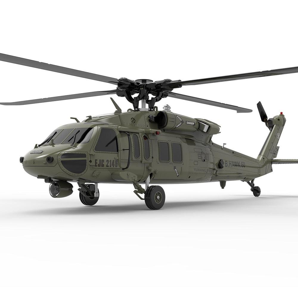 YXZNRC F09 RC Helicopter - 1:47 Scale UH60 Black Hawk 6CH 3D Flybarless Direct Drive Dual Brushless With Transmitter RTF/BNF 2 YXZNRC F09 RC Helicopter - 1:47 Scale UH60 Black Hawk 6CH 3D Flybarless Direct Drive Dual Brushless With Transmitter RTF/BNF - Image 2