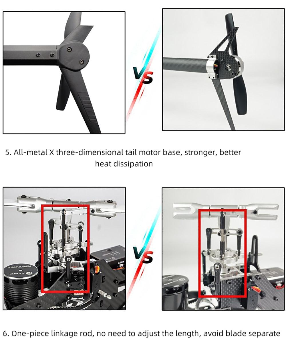 Fly Wing FW450L V2.5 RC Helicopters - Remote Control RTF FBL 3D GPS APP Automatic Return w/H1 Flight Control System 6CH Helicopter for Adults 14 Fly Wing FW450L V2.5 RC Helicopters - Remote Control RTF FBL 3D GPS APP Automatic Return w/H1 Flight Control System 6CH Helicopter for Adults — изображение 14