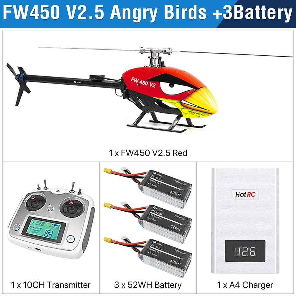 Fly Wing FW450L V2.5 RC Helicopters - Remote Control RTF FBL 3D GPS APP Automatic Return w/H1 Flight Control System 6CH Helicopter for Adults 3 Fly Wing FW450L V2.5 RC Helicopters - Remote Control RTF FBL 3D GPS APP Automatic Return w/H1 Flight Control System 6CH Helicopter for Adults — изображение 3