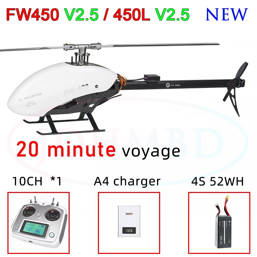 FLYWING FW450 RC Helicopter - V2.5 RC 6CH 3D FW450L Smart GPS Helicopter RTF H1 Flight control Brushless Motor Drone Quadcopter 13 FLYWING FW450 RC Helicopter - V2.5 RC 6CH 3D FW450L Smart GPS Helicopter RTF H1 Flight control Brushless Motor Drone Quadcopter - Image 13