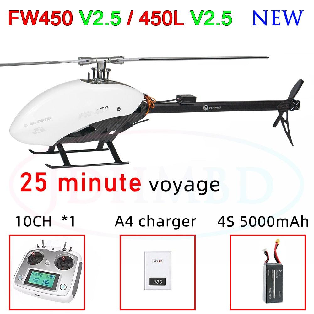 FLYWING FW450 RC Helicopter - V2.5 RC 6CH 3D FW450L Smart GPS Helicopter RTF H1 Flight control Brushless Motor Drone Quadcopter 11 FLYWING FW450 RC Helicopter - V2.5 RC 6CH 3D FW450L Smart GPS Helicopter RTF H1 Flight control Brushless Motor Drone Quadcopter - Image 11