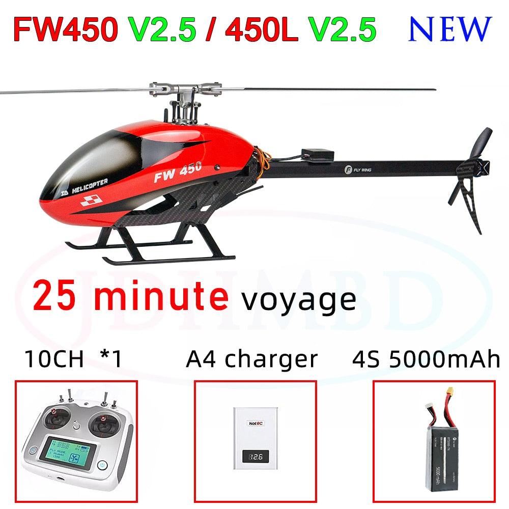 FLYWING FW450 RC Helicopter - V2.5 RC 6CH 3D FW450L Smart GPS Helicopter RTF H1 Flight control Brushless Motor Drone Quadcopter 7 FLYWING FW450 RC Helicopter - V2.5 RC 6CH 3D FW450L Smart GPS Helicopter RTF H1 Flight control Brushless Motor Drone Quadcopter - Image 7