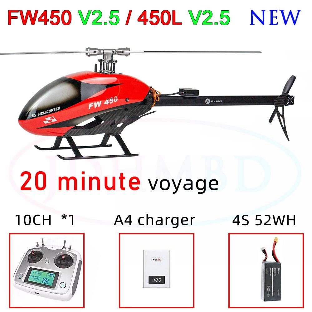 FLYWING FW450 RC Helicopter - V2.5 RC 6CH 3D FW450L Smart GPS Helicopter RTF H1 Flight control Brushless Motor Drone Quadcopter 3 FLYWING FW450 RC Helicopter - V2.5 RC 6CH 3D FW450L Smart GPS Helicopter RTF H1 Flight control Brushless Motor Drone Quadcopter - Image 3