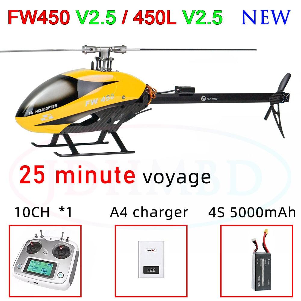 FLYWING FW450 RC Helicopter - V2.5 RC 6CH 3D FW450L Smart GPS Helicopter RTF H1 Flight control Brushless Motor Drone Quadcopter 2 FLYWING FW450 RC Helicopter - V2.5 RC 6CH 3D FW450L Smart GPS Helicopter RTF H1 Flight control Brushless Motor Drone Quadcopter - Image 2