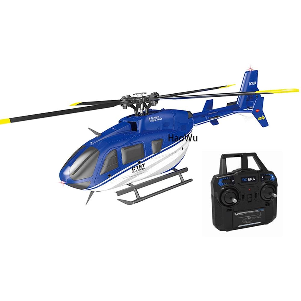 C187 RC Helicopter -2.4G 4CH 6-Axis Gyro Altitude Hold Flybarless EC135 Scale RC Helicopter RTF 4 C187 RC Helicopter -2.4G 4CH 6-Axis Gyro Altitude Hold Flybarless EC135 Scale RC Helicopter RTF - Image 4