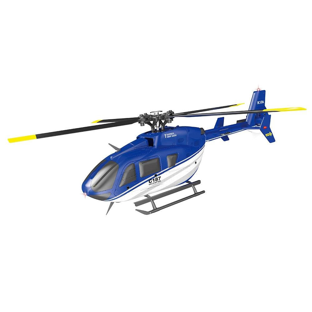 C187 RC Helicopter -2.4G 4CH 6-Axis Gyro Altitude Hold Flybarless EC135 Scale RC Helicopter RTF 3 C187 RC Helicopter -2.4G 4CH 6-Axis Gyro Altitude Hold Flybarless EC135 Scale RC Helicopter RTF - Image 3