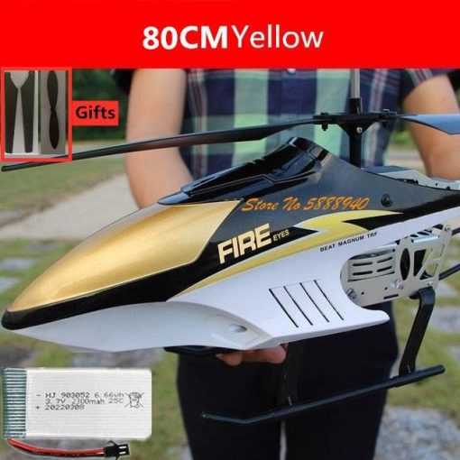 80CM RC Helicopter - Large Model 3.5CH Alloy Frame Anti-Fall All Body LED Lights 150 Meters Electric Remote Control Helicopter Toy - صورة 80CM RC Helicopter - Large Model 3.5CH Alloy Frame Anti-Fall All Body LED Lights 150 Meters Electric Remote Control Helicopter Toy - صورة 20