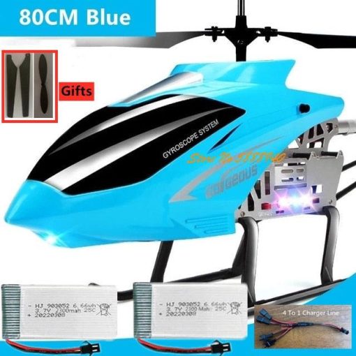 80CM RC Helicopter - Large Model 3.5CH Alloy Frame Anti-Fall All Body LED Lights 150 Meters Electric Remote Control Helicopter Toy - صورة 80CM RC Helicopter - Large Model 3.5CH Alloy Frame Anti-Fall All Body LED Lights 150 Meters Electric Remote Control Helicopter Toy - صورة 13
