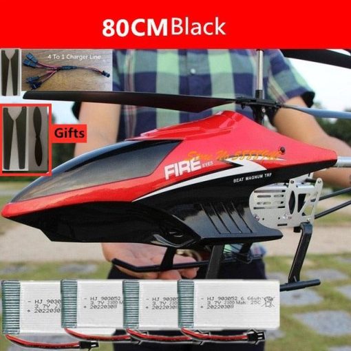 80CM RC Helicopter - Large Model 3.5CH Alloy Frame Anti-Fall All Body LED Lights 150 Meters Electric Remote Control Helicopter Toy - صورة 80CM RC Helicopter - Large Model 3.5CH Alloy Frame Anti-Fall All Body LED Lights 150 Meters Electric Remote Control Helicopter Toy - صورة 5