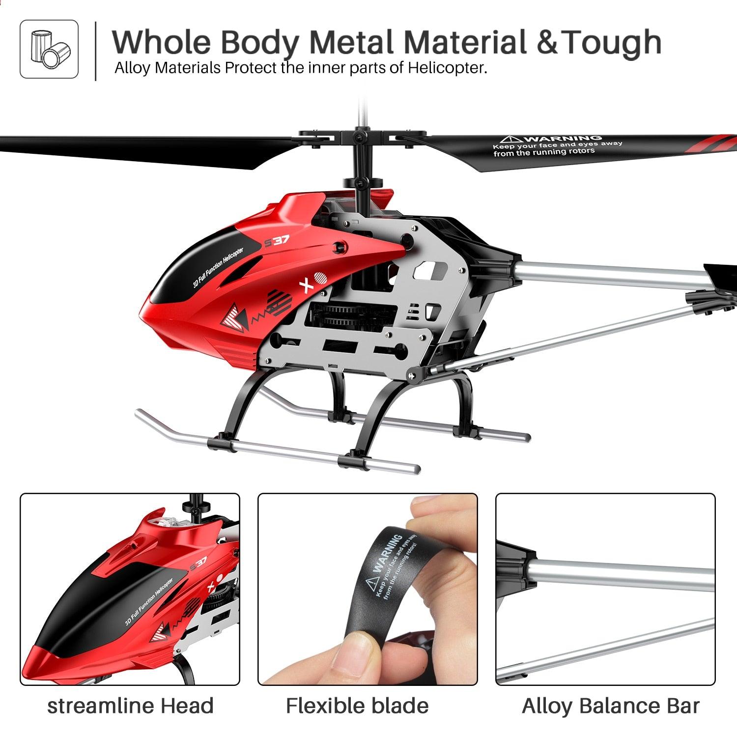 SYMA RC Helicopter S37 Aircraft - with Altitude hold, 3.5 Channel, Alloy Material, Gyro Stabilizer Toy for Kids Beginners Indoor 7 SYMA RC Helicopter S37 Aircraft - with Altitude hold, 3.5 Channel, Alloy Material, Gyro Stabilizer Toy for Kids Beginners Indoor - Image 7