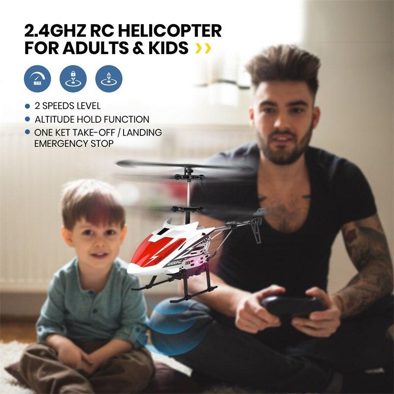 DEERC DE51 Rc Helicopter - Altitude Hold RC Planes With Gyro For Kid Beginner 2.4G Aircraft Indoor Flying Boys Toys 8 DEERC DE51 Rc Helicopter - Altitude Hold RC Planes With Gyro For Kid Beginner 2.4G Aircraft Indoor Flying Boys Toys — изображение 8