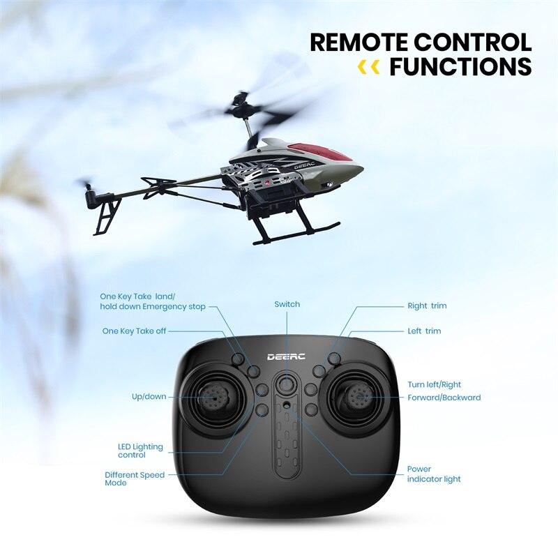 DEERC DE51 Rc Helicopter - Altitude Hold RC Planes With Gyro For Kid Beginner 2.4G Aircraft Indoor Flying Boys Toys 6 DEERC DE51 Rc Helicopter - Altitude Hold RC Planes With Gyro For Kid Beginner 2.4G Aircraft Indoor Flying Boys Toys — изображение 6