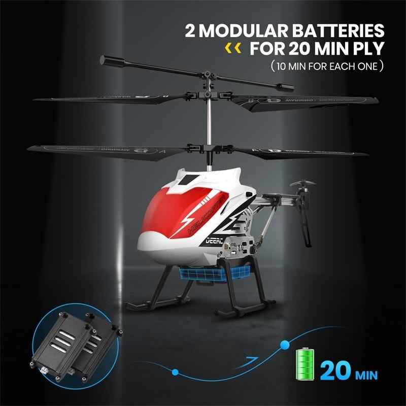 DEERC DE51 Rc Helicopter - Altitude Hold RC Planes With Gyro For Kid Beginner 2.4G Aircraft Indoor Flying Boys Toys 5 DEERC DE51 Rc Helicopter - Altitude Hold RC Planes With Gyro For Kid Beginner 2.4G Aircraft Indoor Flying Boys Toys — изображение 5
