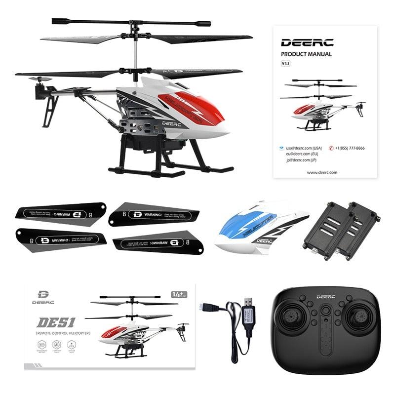 DEERC DE51 Rc Helicopter - Altitude Hold RC Planes With Gyro For Kid Beginner 2.4G Aircraft Indoor Flying Boys Toys 3 DEERC DE51 Rc Helicopter - Altitude Hold RC Planes With Gyro For Kid Beginner 2.4G Aircraft Indoor Flying Boys Toys — изображение 3
