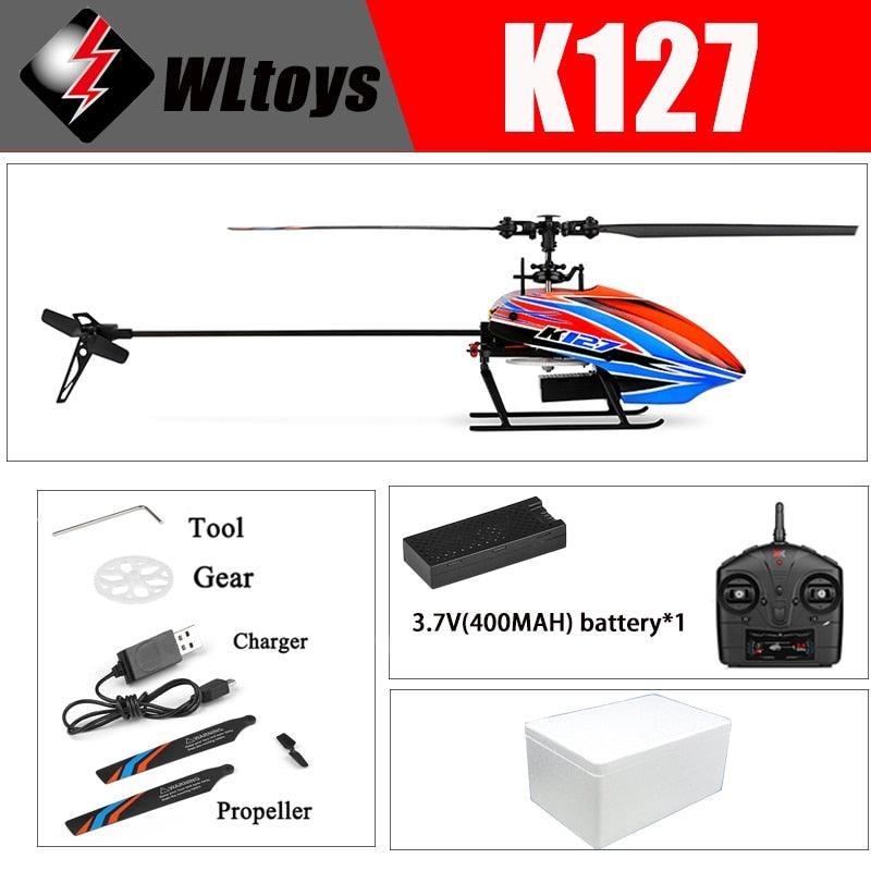 WLtoys K127 Helicopters - 2.4Ghz 4CH 6-Aixs Gyroscope Flybarless Altitude Hold RC Helicotper For Kids Gift Toys 3 WLtoys K127 Helicopters - 2.4Ghz 4CH 6-Aixs Gyroscope Flybarless Altitude Hold RC Helicotper For Kids Gift Toys - صورة WLtoys K127 Helicopters - 2.4Ghz 4CH 6-Aixs Gyroscope Flybarless Altitude Hold RC Helicotper For Kids Gift Toys - صورة 3