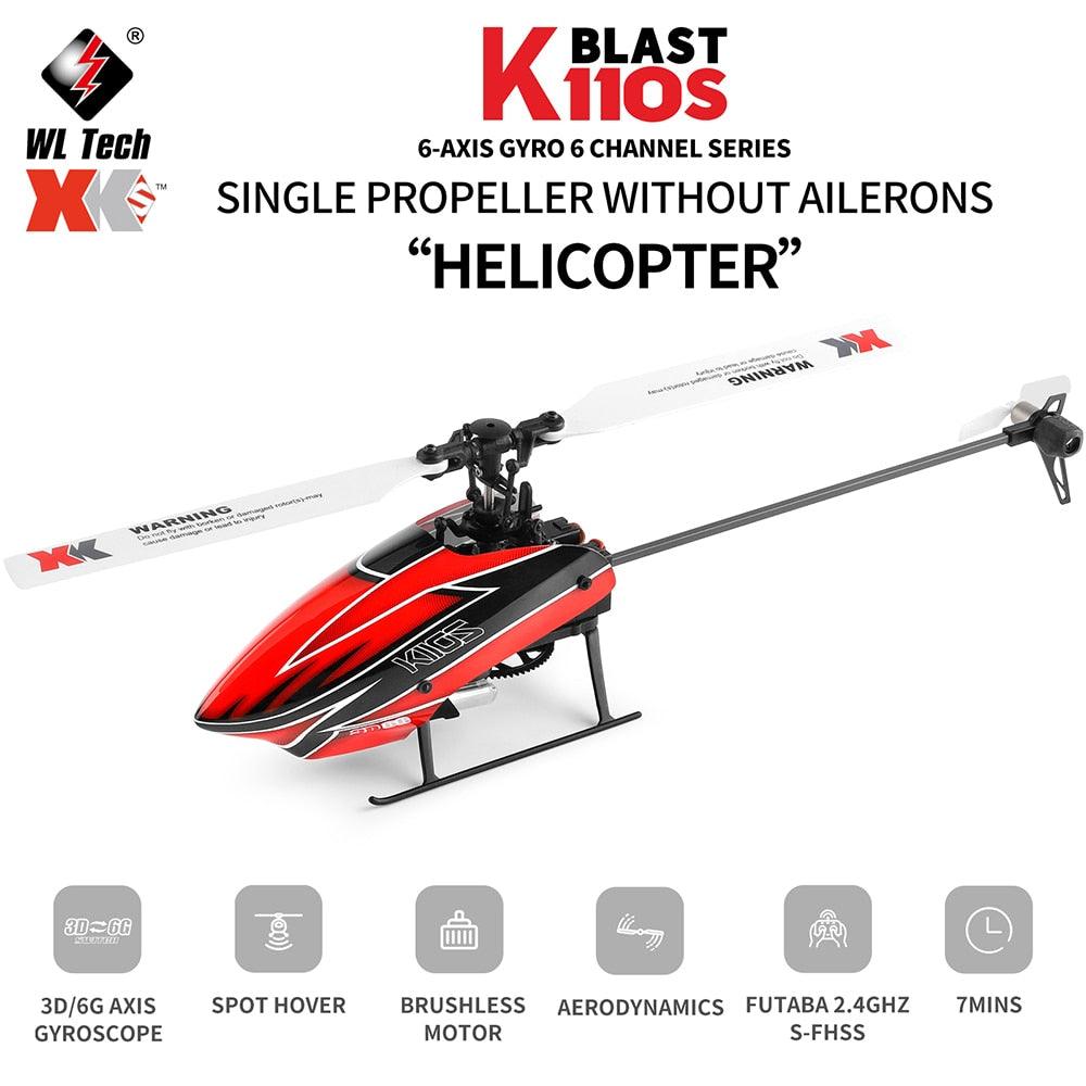 Wltoys K110S RC Helicopter - 6CH 3D 6G 6-Axis System Single Paddle Brushless RC Helicopter Aircraft Drone 3 Wltoys K110S RC Helicopter - 6CH 3D 6G 6-Axis System Single Paddle Brushless RC Helicopter Aircraft Drone - Image 3