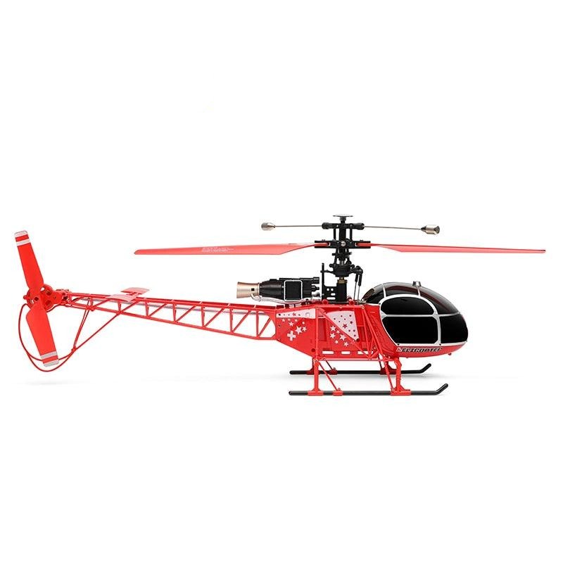 Wltoys V915-A RC Helicopter RTF - 2.4G 4CH Dual Brush Motor Control Avion Fixed Height Aircraft Drone Gift for Aldult Friends