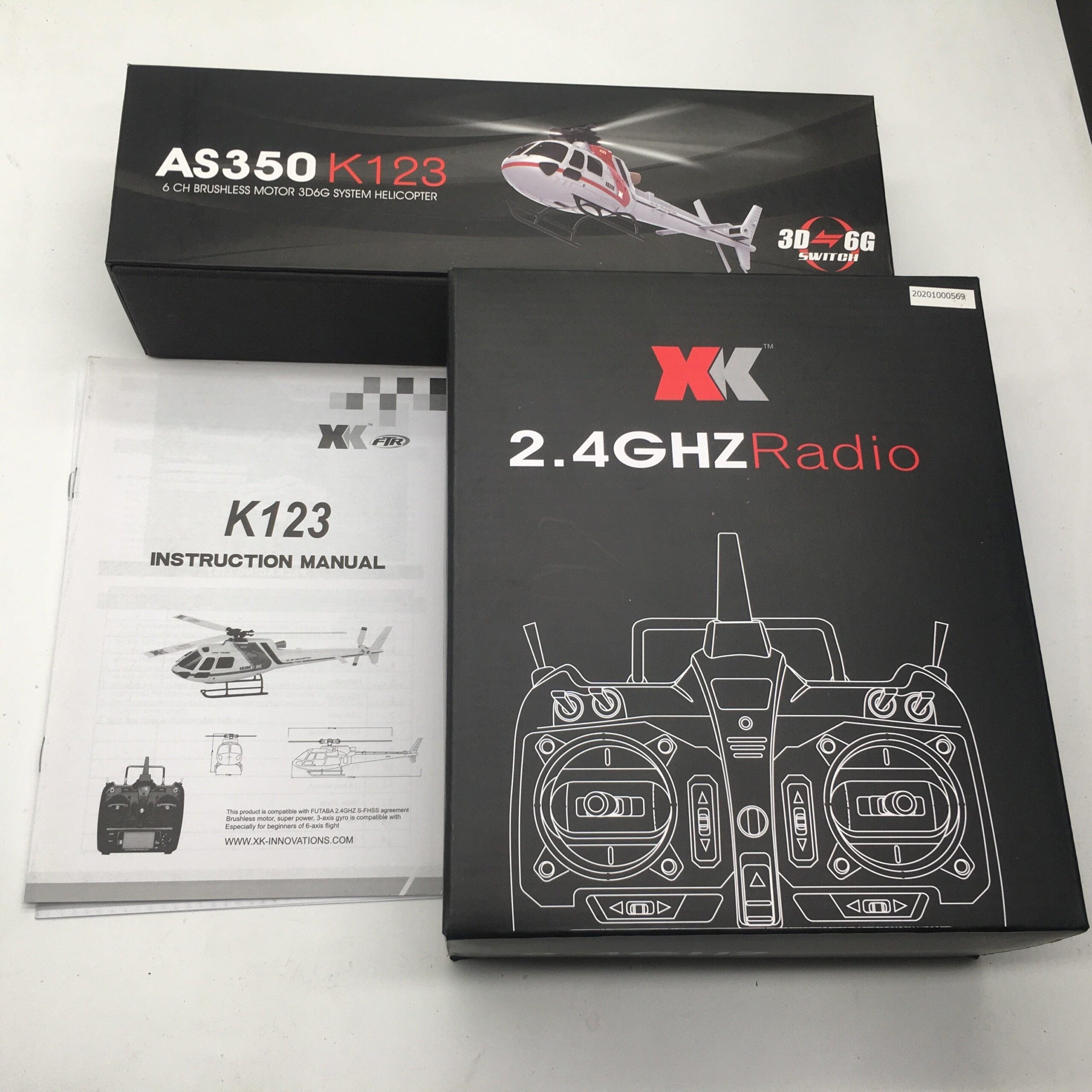 WLtoys XK K123 AS350 RC Helicopter - 6CH Brushless Scale 3D6G System RC Helicopter RTF Upgrade V931 Gift Toy With 2 batteries 5 WLtoys XK K123 AS350 RC Helicopter - 6CH Brushless Scale 3D6G System RC Helicopter RTF Upgrade V931 Gift Toy With 2 batteries — изображение 5