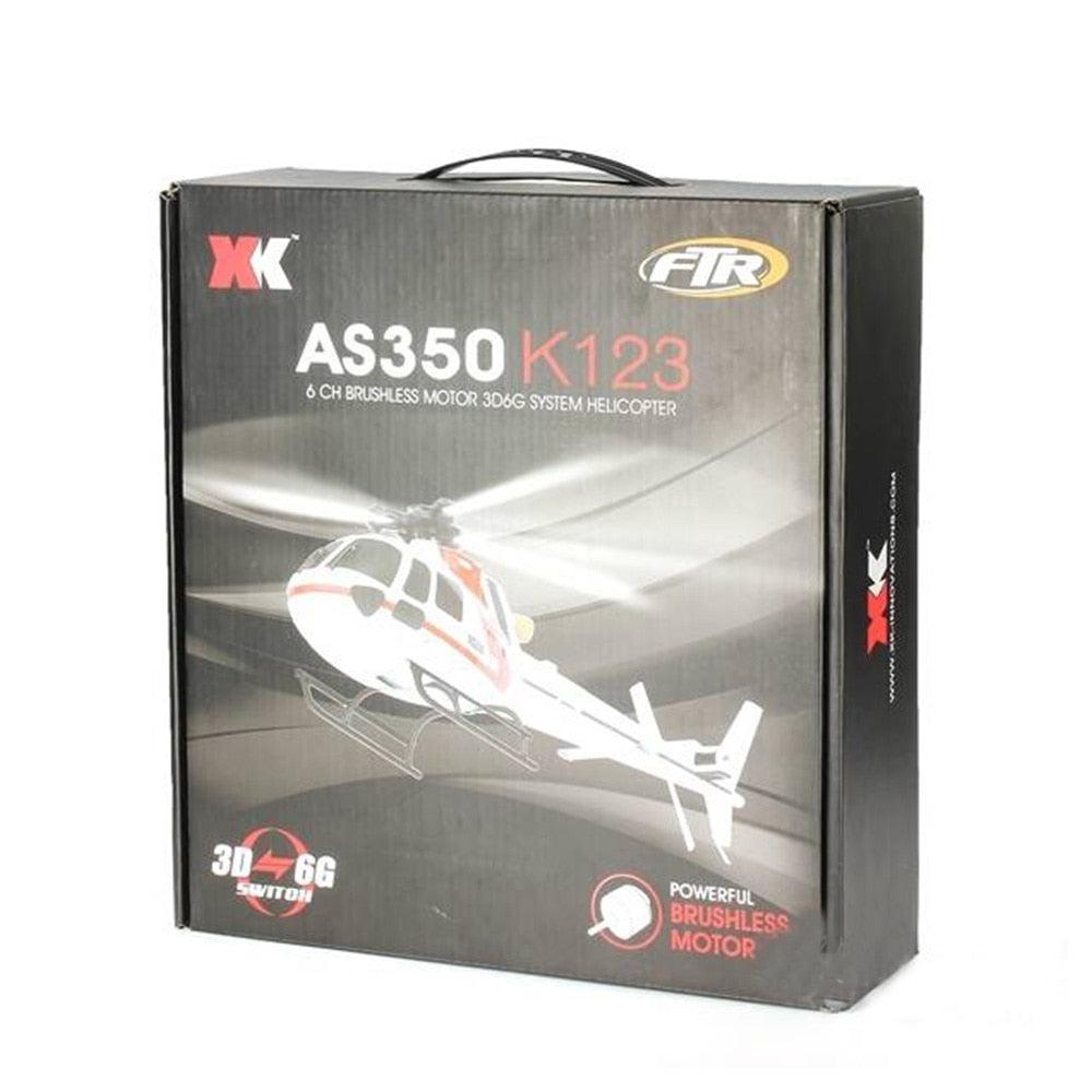 WLtoys XK K123 AS350 RC Helicopter - 6CH Brushless Scale 3D6G System RC Helicopter RTF Upgrade V931 Gift Toy With 2 batteries 4 WLtoys XK K123 AS350 RC Helicopter - 6CH Brushless Scale 3D6G System RC Helicopter RTF Upgrade V931 Gift Toy With 2 batteries — изображение 4