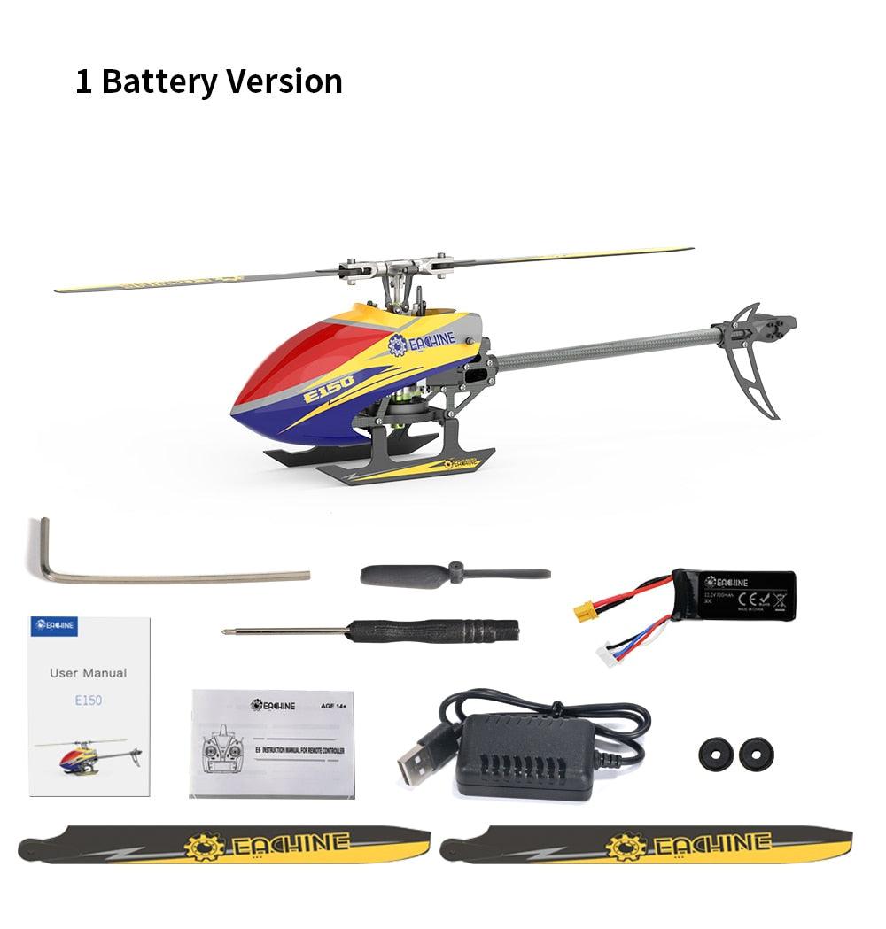 Eachine E150 RC Helicopter - 2.4G 6CH 6-Axis Gyro 3D6G Dual Brushless Motor Flybarless RTF Compatible With FUTABA S-FHSS Toys 5 Eachine E150 RC Helicopter - 2.4G 6CH 6-Axis Gyro 3D6G Dual Brushless Motor Flybarless RTF Compatible With FUTABA S-FHSS Toys — изображение 5