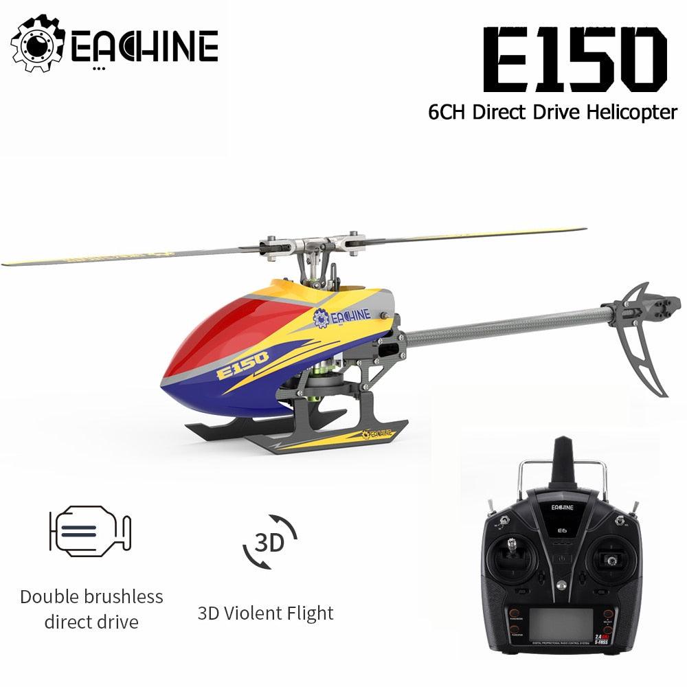 Eachine E150 RC Helicopter - 2.4G 6CH 6-Axis Gyro 3D6G Dual Brushless Motor Flybarless RTF Compatible With FUTABA S-FHSS Toys 3 Eachine E150 RC Helicopter - 2.4G 6CH 6-Axis Gyro 3D6G Dual Brushless Motor Flybarless RTF Compatible With FUTABA S-FHSS Toys — изображение 3
