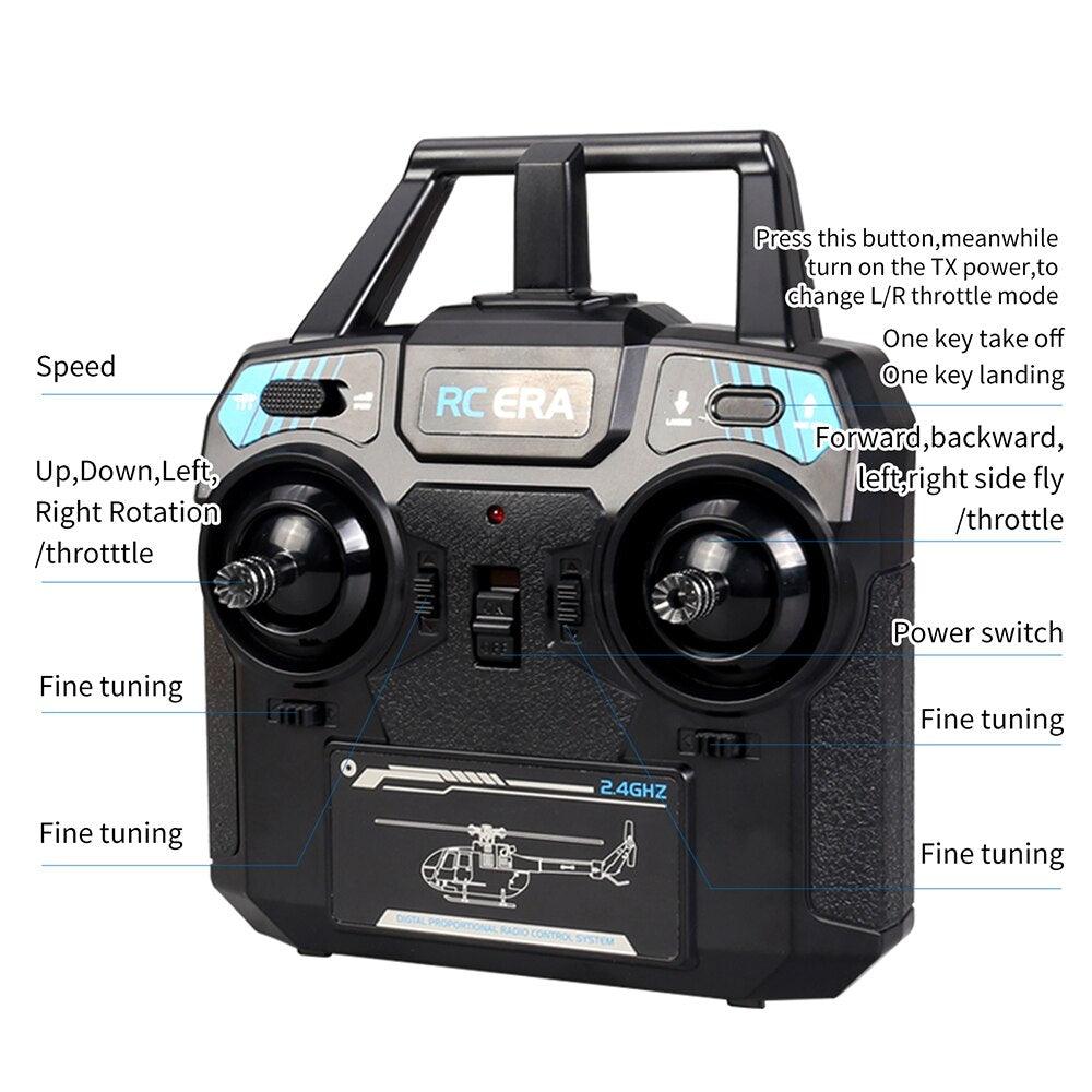 RC ERA C187 Rc Helicopter - 2.4G 4CH Single Blade EC-135 Scale 6-Axis Gyro Electric Flybarless RC Remote Control Helicopter RTF VS Eachine E120 12 RC ERA C187 Rc Helicopter - 2.4G 4CH Single Blade EC-135 Scale 6-Axis Gyro Electric Flybarless RC Remote Control Helicopter RTF VS Eachine E120 — изображение 12