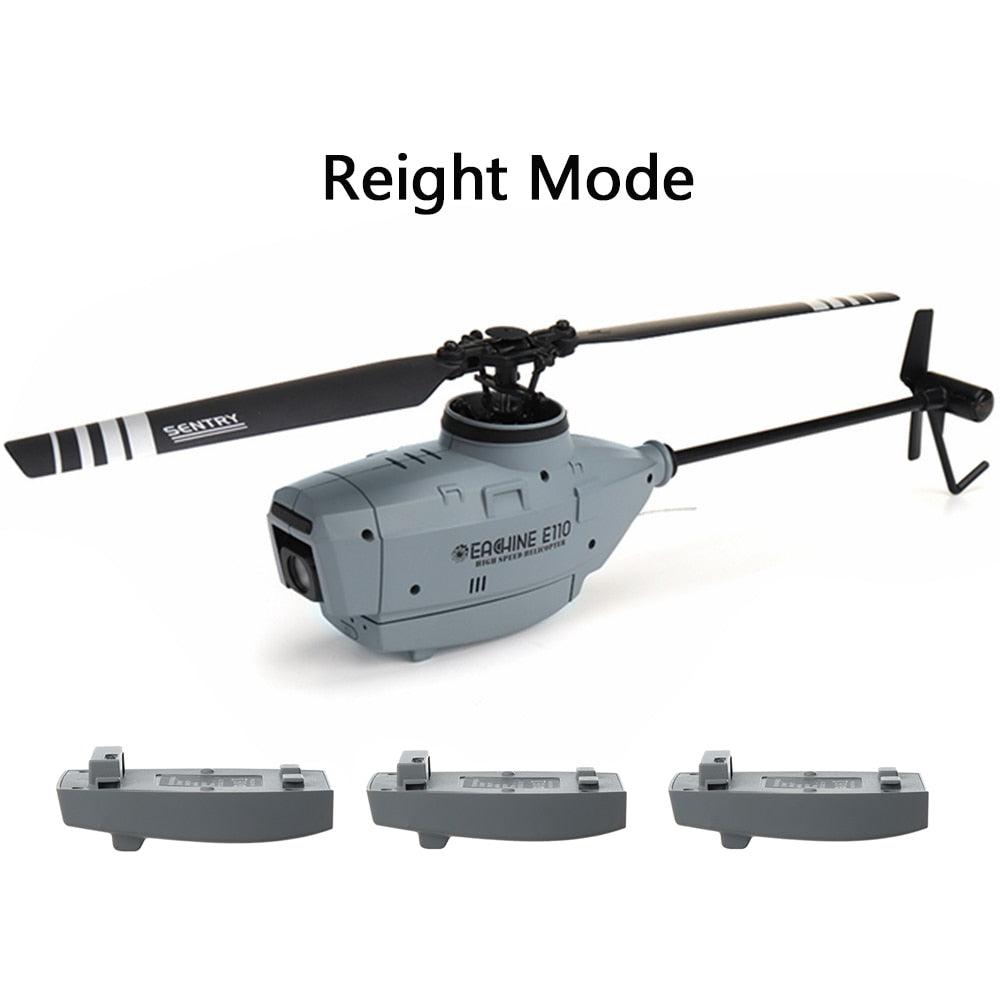 Eachine E110 RC Helicopter C127 Helicopter - 2.4G 720P HD Camera 6-Axis Gyro Optical Flow Localization Flybarless Scale RC Drone Helicopter RTF 6 Eachine E110 RC Helicopter C127 Helicopter - 2.4G 720P HD Camera 6-Axis Gyro Optical Flow Localization Flybarless Scale RC Drone Helicopter RTF — изображение 6
