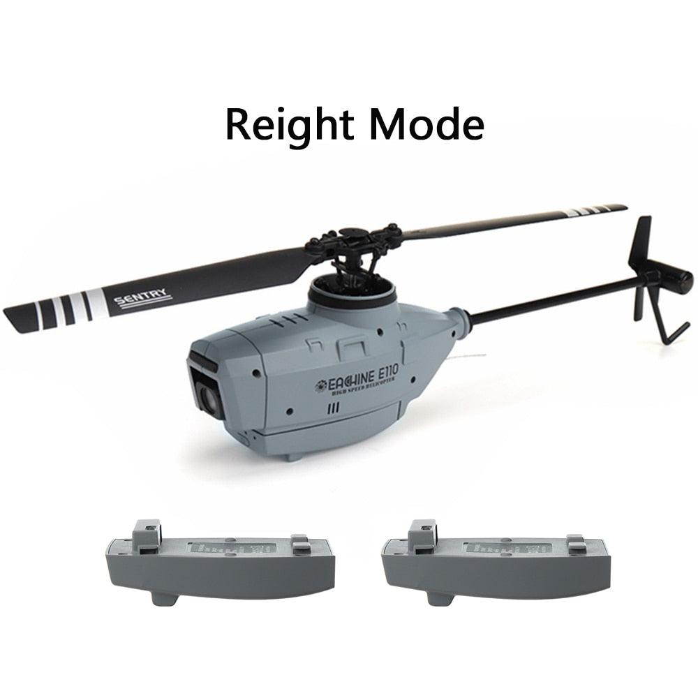 Eachine E110 RC Helicopter C127 Helicopter - 2.4G 720P HD Camera 6-Axis Gyro Optical Flow Localization Flybarless Scale RC Drone Helicopter RTF 5 Eachine E110 RC Helicopter C127 Helicopter - 2.4G 720P HD Camera 6-Axis Gyro Optical Flow Localization Flybarless Scale RC Drone Helicopter RTF — изображение 5