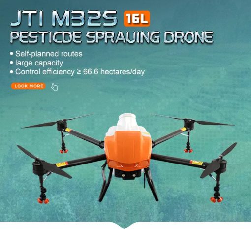 JTI M32S 16L Agriculture Drone - Carbon Fiber Frame 4 Axis Heavy Load 16kg Professional Agriculture Spray Drone UAV Flying UAV Drone Crop Sprayer - Image 4
