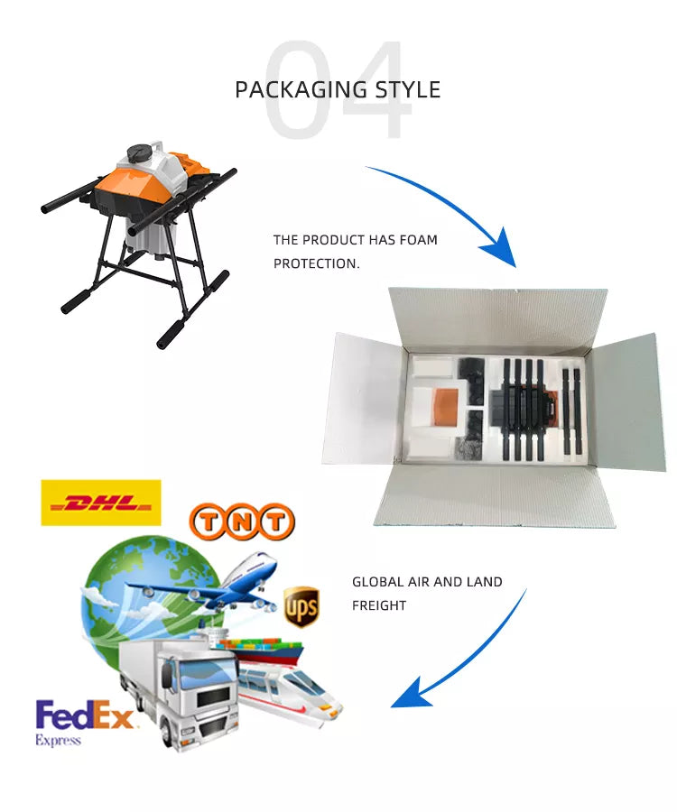 EFT G420 20L Agriculture Drone - 4-Axis 20L 20KG Agriculture Spray Spread Drone Compact with Hobbywing X9 PLUS Motor, JIYI K++ FC, Skydroid H12 8 EFT G420 20L Agriculture Drone - 4-Axis 20L 20KG Agriculture Spray Spread Drone Compact with Hobbywing X9 PLUS Motor, JIYI K++ FC, Skydroid H12 - Image 8