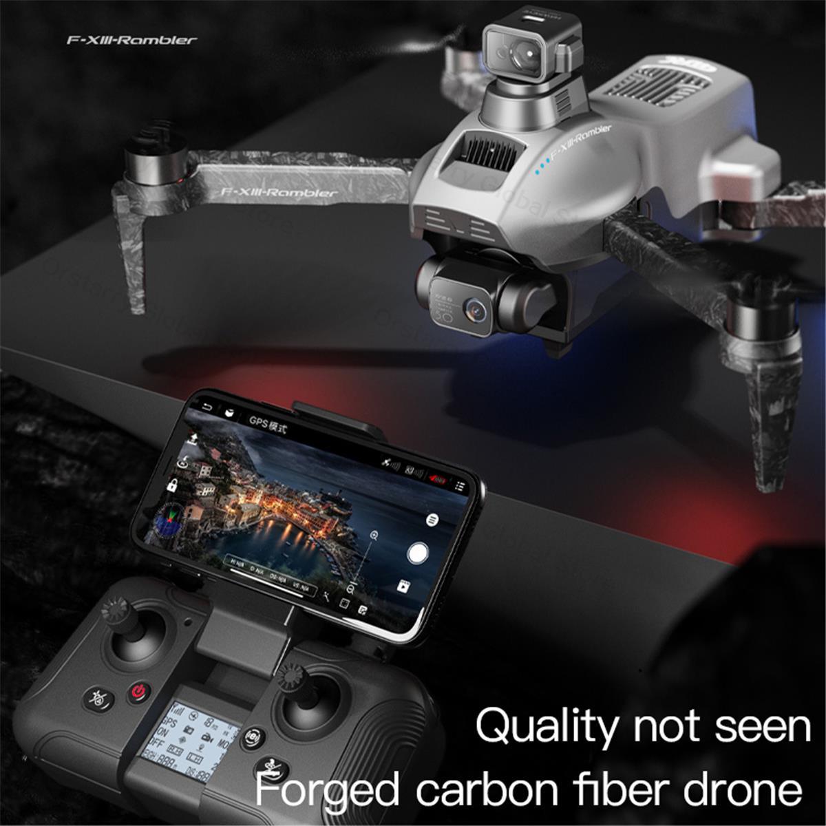 F13 Drone - 8K HD Camera 3Axis Gimbal Eis Anti Shake With GPS Repeater Brushless Motor Quadcopter RC Helicopter Toys Professional Camera Drone 12 F13 Drone - 8K HD Camera 3Axis Gimbal Eis Anti Shake With GPS Repeater Brushless Motor Quadcopter RC Helicopter Toys Professional Camera Drone - Image 12