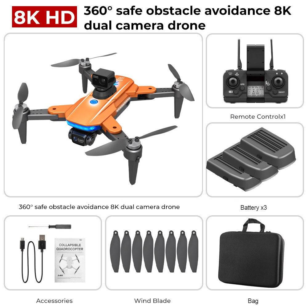 HJ90 PRO GPS Drone - 8K HD Dual HD Camera Obstacle Avoidance Flighting Time 35Min 5G WIFI FPV Foldable Quadcopter RC Dron Gifts Professional Camera Drone 17 HJ90 PRO GPS Drone - 8K HD Dual HD Camera Obstacle Avoidance Flighting Time 35Min 5G WIFI FPV Foldable Quadcopter RC Dron Gifts Professional Camera Drone — изображение 17