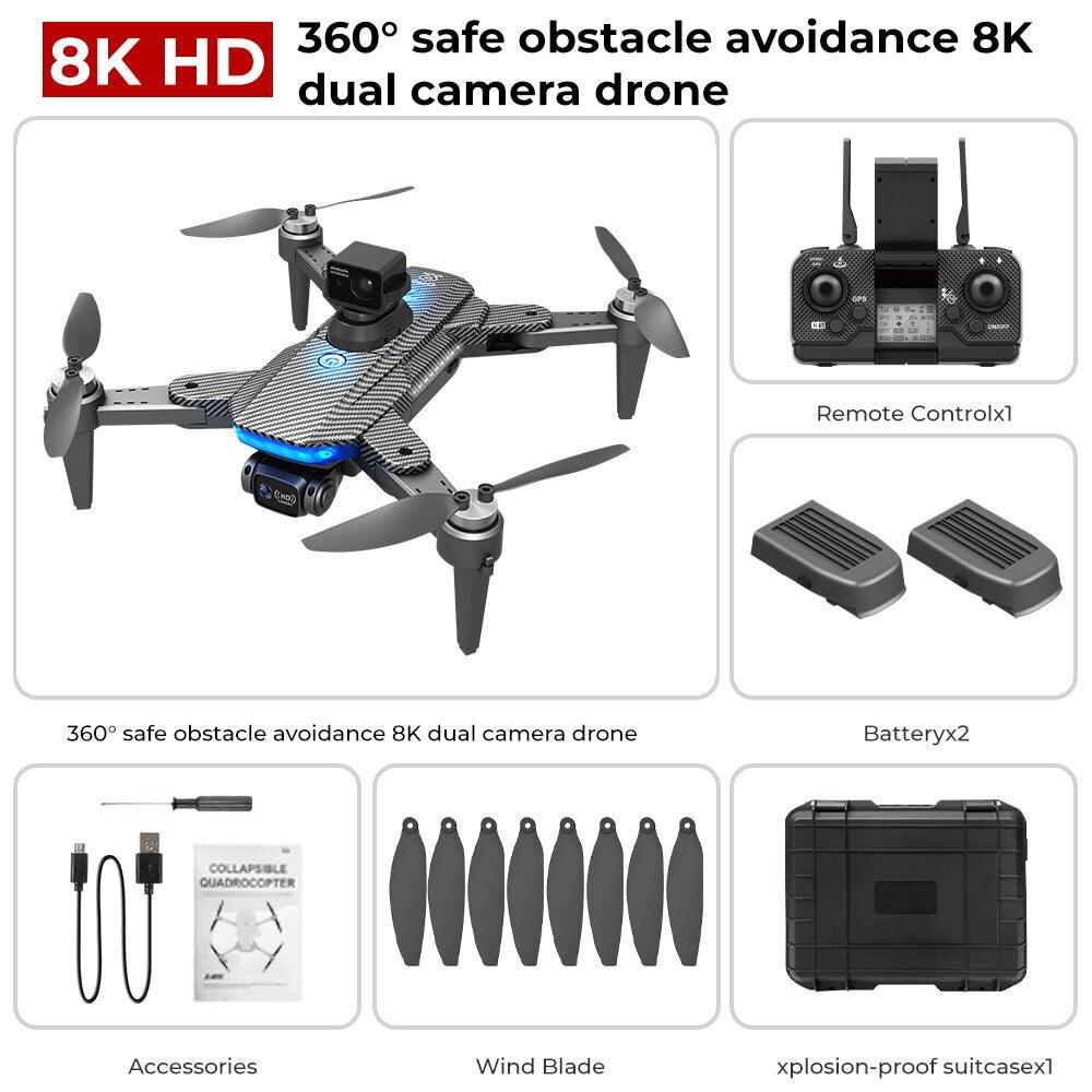 HJ90 PRO GPS Drone - 8K HD Dual HD Camera Obstacle Avoidance Flighting Time 35Min 5G WIFI FPV Foldable Quadcopter RC Dron Gifts Professional Camera Drone 14 HJ90 PRO GPS Drone - 8K HD Dual HD Camera Obstacle Avoidance Flighting Time 35Min 5G WIFI FPV Foldable Quadcopter RC Dron Gifts Professional Camera Drone — изображение 14