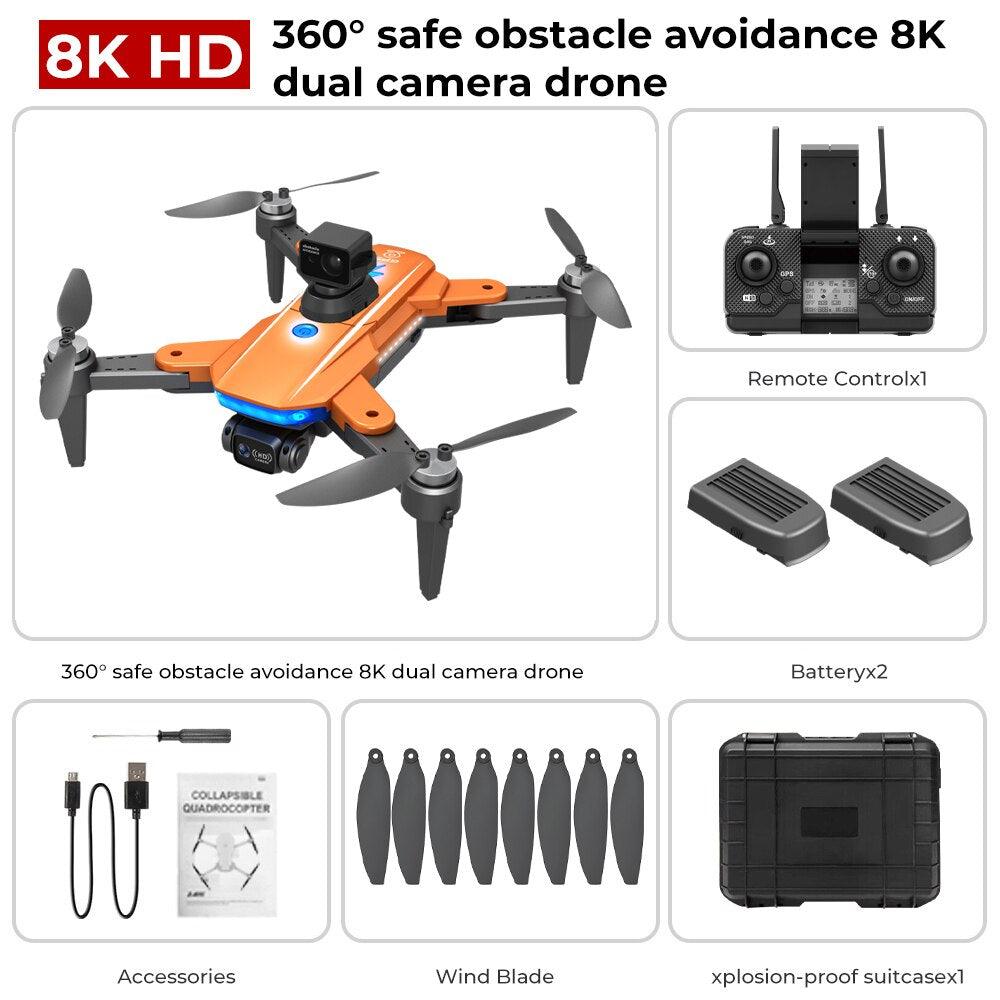 HJ90 PRO GPS Drone - 8K HD Dual HD Camera Obstacle Avoidance Flighting Time 35Min 5G WIFI FPV Foldable Quadcopter RC Dron Gifts Professional Camera Drone 12 HJ90 PRO GPS Drone - 8K HD Dual HD Camera Obstacle Avoidance Flighting Time 35Min 5G WIFI FPV Foldable Quadcopter RC Dron Gifts Professional Camera Drone — изображение 12