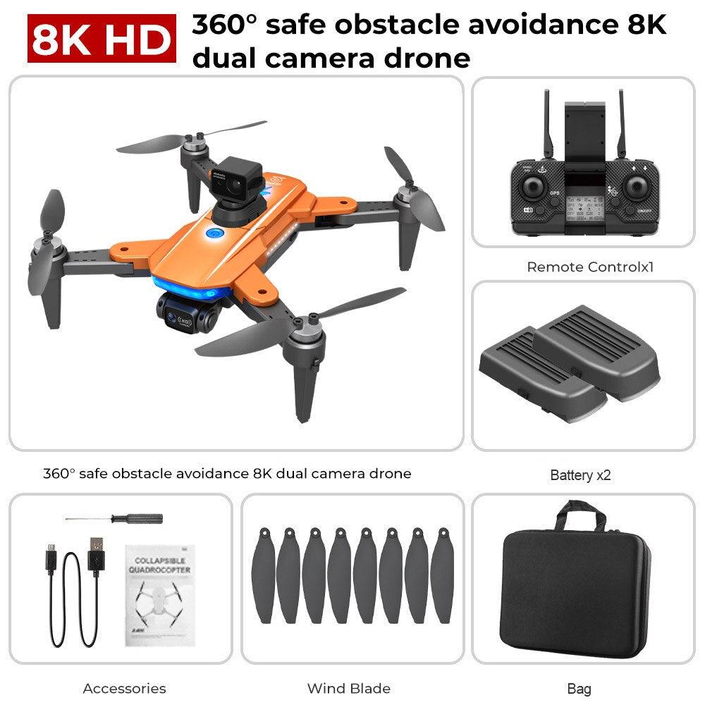 HJ90 PRO GPS Drone - 8K HD Dual HD Camera Obstacle Avoidance Flighting Time 35Min 5G WIFI FPV Foldable Quadcopter RC Dron Gifts Professional Camera Drone 7 HJ90 PRO GPS Drone - 8K HD Dual HD Camera Obstacle Avoidance Flighting Time 35Min 5G WIFI FPV Foldable Quadcopter RC Dron Gifts Professional Camera Drone — изображение 7