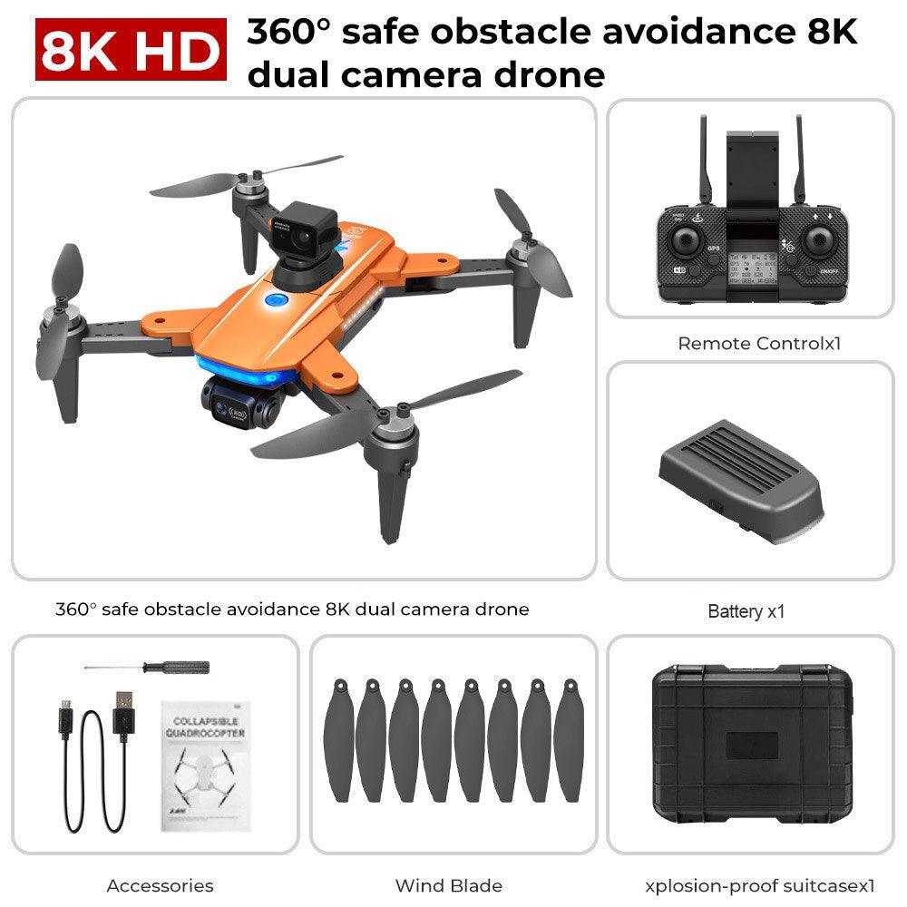 HJ90 PRO GPS Drone - 8K HD Dual HD Camera Obstacle Avoidance Flighting Time 35Min 5G WIFI FPV Foldable Quadcopter RC Dron Gifts Professional Camera Drone 5 HJ90 PRO GPS Drone - 8K HD Dual HD Camera Obstacle Avoidance Flighting Time 35Min 5G WIFI FPV Foldable Quadcopter RC Dron Gifts Professional Camera Drone — изображение 5
